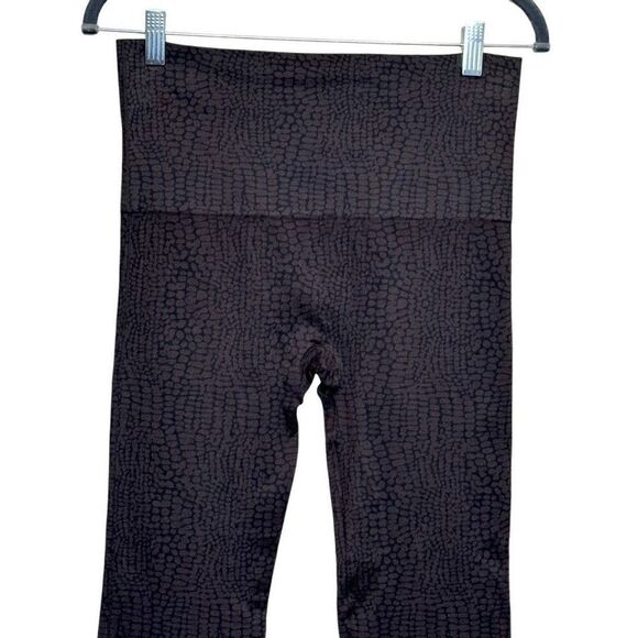 Spanx look at me now brown and black animal print shaping leggings size L - Picture 6 of 11